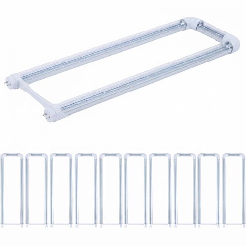 2FT U-Bend T8 LED Tube 24W, 10-Pack
