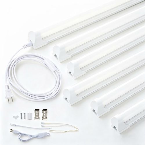 4FT 24W T8 LED Shop Light Fixture, 6-Pack