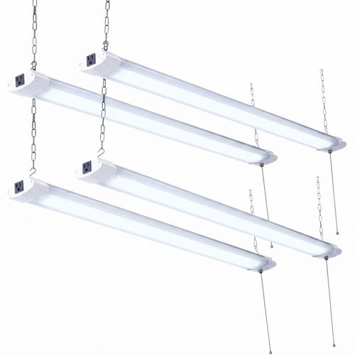 4FT 48W Linkable Batten Light, 4-Pack