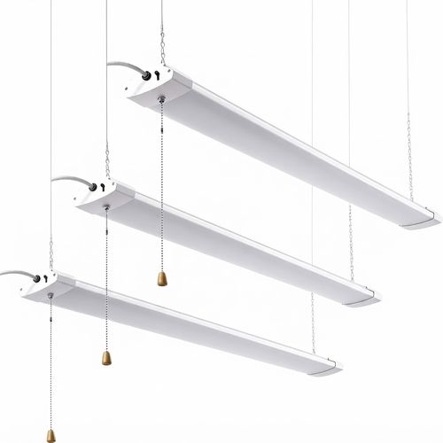 4FT 48W 3CCT Linkable Shop Light, 3-Pack